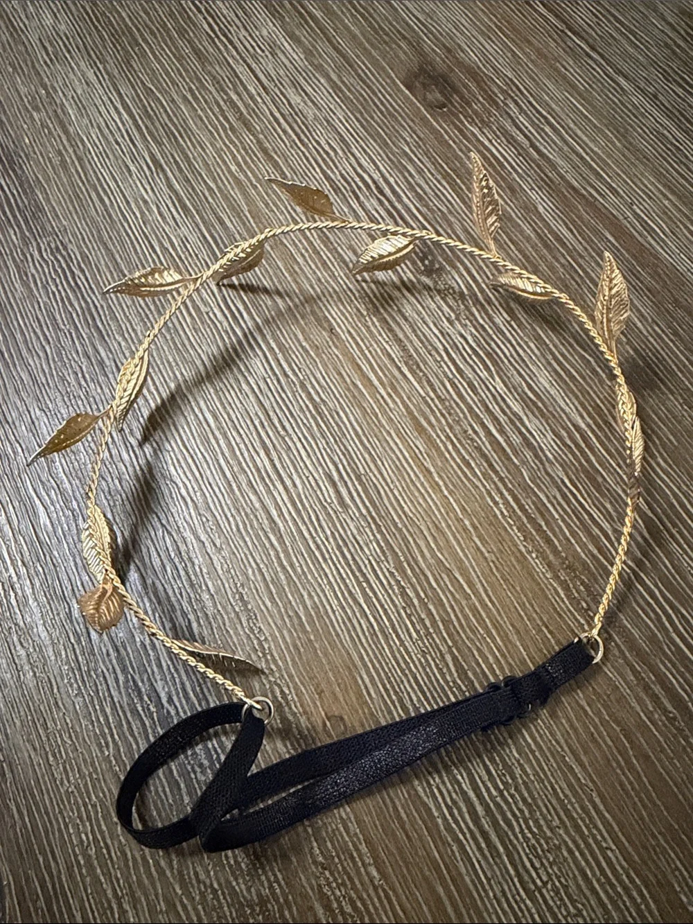 Gold Leaf Twisted Wire Headband